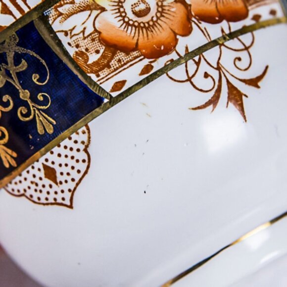 Vintage Imari Style Colclough English Bone China Tea Cup and Saucer 1930… - Picture 10 of 15